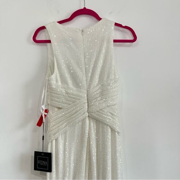 Mac Duggal 26598 V Neck Sequin Wrap Waist Gown - Picture 5 of 9